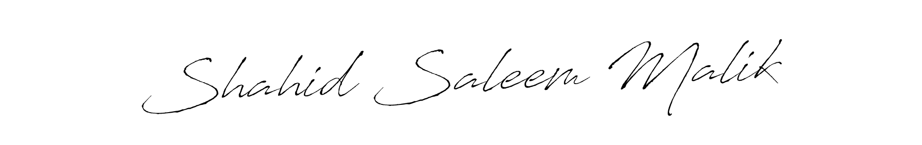 Create a beautiful signature design for name Shahid Saleem Malik. With this signature (Antro_Vectra) fonts, you can make a handwritten signature for free. Shahid Saleem Malik signature style 6 images and pictures png