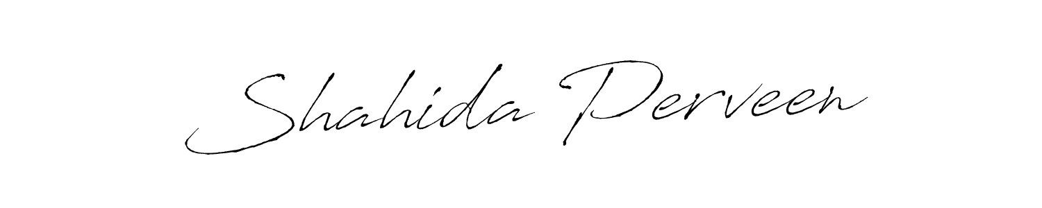 Create a beautiful signature design for name Shahida Perveen. With this signature (Antro_Vectra) fonts, you can make a handwritten signature for free. Shahida Perveen signature style 6 images and pictures png