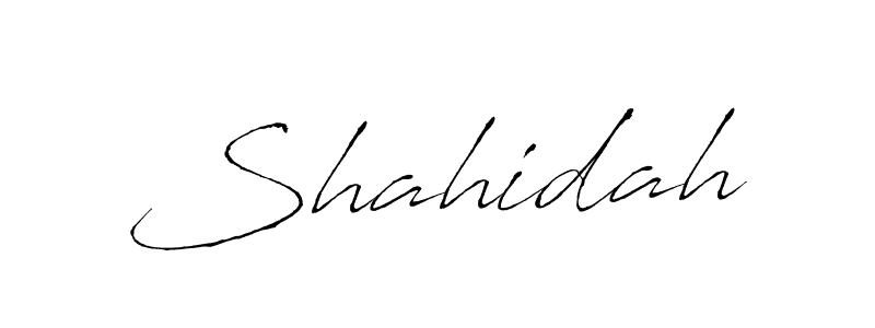 How to make Shahidah signature? Antro_Vectra is a professional autograph style. Create handwritten signature for Shahidah name. Shahidah signature style 6 images and pictures png