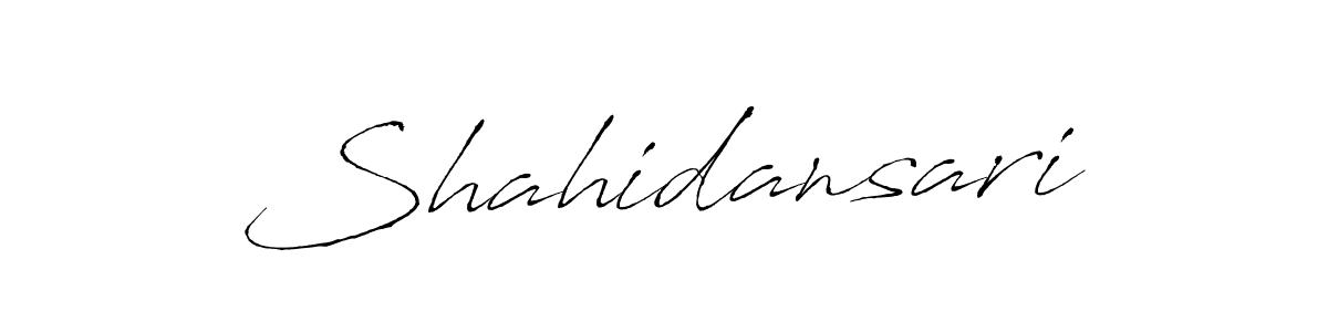 Shahidansari stylish signature style. Best Handwritten Sign (Antro_Vectra) for my name. Handwritten Signature Collection Ideas for my name Shahidansari. Shahidansari signature style 6 images and pictures png