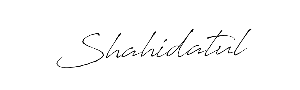 How to make Shahidatul signature? Antro_Vectra is a professional autograph style. Create handwritten signature for Shahidatul name. Shahidatul signature style 6 images and pictures png
