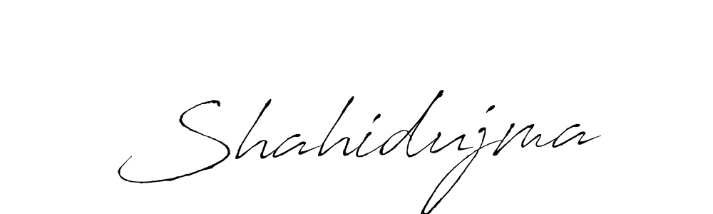 Design your own signature with our free online signature maker. With this signature software, you can create a handwritten (Antro_Vectra) signature for name Shahidujma. Shahidujma signature style 6 images and pictures png