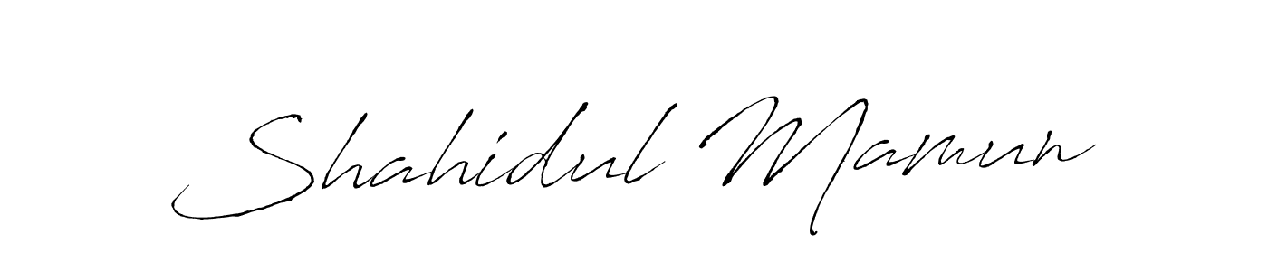 Make a beautiful signature design for name Shahidul Mamun. With this signature (Antro_Vectra) style, you can create a handwritten signature for free. Shahidul Mamun signature style 6 images and pictures png