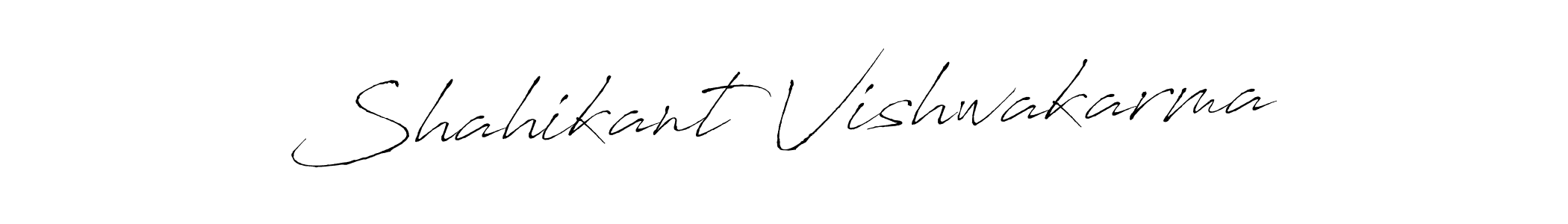 Design your own signature with our free online signature maker. With this signature software, you can create a handwritten (Antro_Vectra) signature for name Shahikant Vishwakarma. Shahikant Vishwakarma signature style 6 images and pictures png