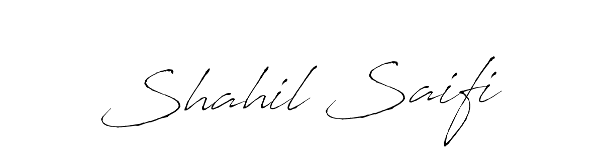 Design your own signature with our free online signature maker. With this signature software, you can create a handwritten (Antro_Vectra) signature for name Shahil Saifi. Shahil Saifi signature style 6 images and pictures png