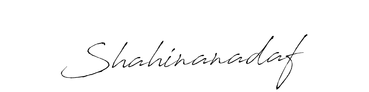 Create a beautiful signature design for name Shahinanadaf. With this signature (Antro_Vectra) fonts, you can make a handwritten signature for free. Shahinanadaf signature style 6 images and pictures png