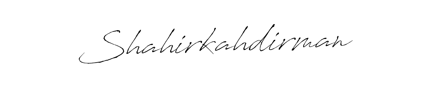 This is the best signature style for the Shahirkahdirman name. Also you like these signature font (Antro_Vectra). Mix name signature. Shahirkahdirman signature style 6 images and pictures png