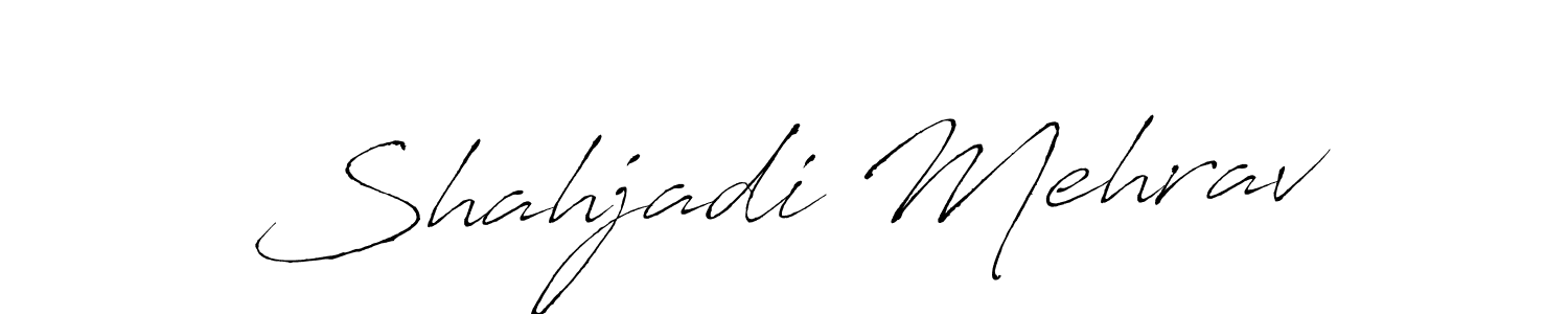 Also we have Shahjadi Mehrav name is the best signature style. Create professional handwritten signature collection using Antro_Vectra autograph style. Shahjadi Mehrav signature style 6 images and pictures png
