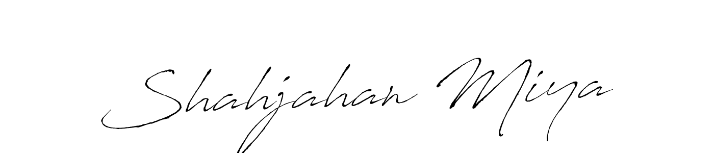 Create a beautiful signature design for name Shahjahan Miya. With this signature (Antro_Vectra) fonts, you can make a handwritten signature for free. Shahjahan Miya signature style 6 images and pictures png