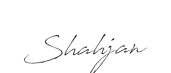 Create a beautiful signature design for name Shahjan. With this signature (Antro_Vectra) fonts, you can make a handwritten signature for free. Shahjan signature style 6 images and pictures png