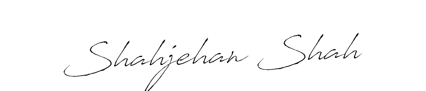 Make a beautiful signature design for name Shahjehan Shah. With this signature (Antro_Vectra) style, you can create a handwritten signature for free. Shahjehan Shah signature style 6 images and pictures png