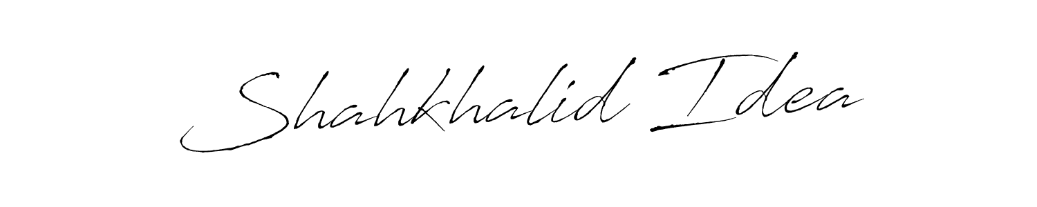 Here are the top 10 professional signature styles for the name Shahkhalid Idea. These are the best autograph styles you can use for your name. Shahkhalid Idea signature style 6 images and pictures png