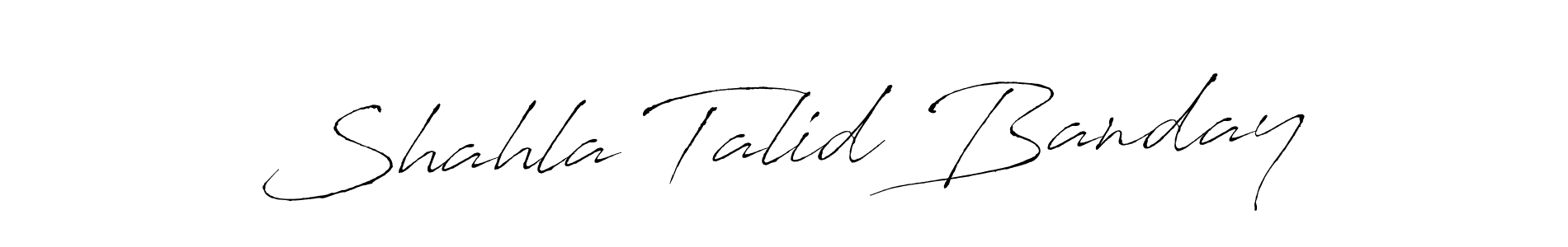 See photos of Shahla Talid Banday official signature by Spectra . Check more albums & portfolios. Read reviews & check more about Antro_Vectra font. Shahla Talid Banday signature style 6 images and pictures png