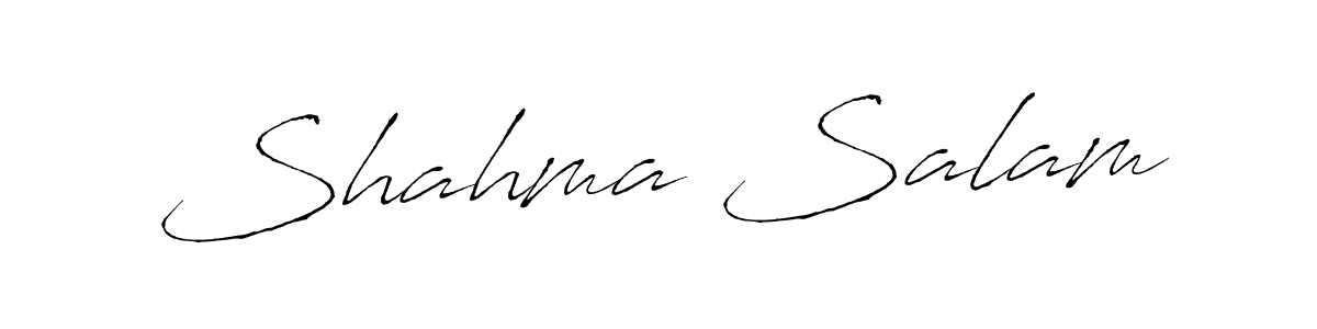 It looks lik you need a new signature style for name Shahma Salam. Design unique handwritten (Antro_Vectra) signature with our free signature maker in just a few clicks. Shahma Salam signature style 6 images and pictures png