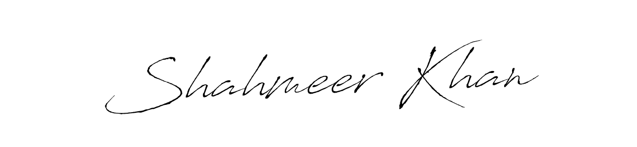 Also we have Shahmeer Khan name is the best signature style. Create professional handwritten signature collection using Antro_Vectra autograph style. Shahmeer Khan signature style 6 images and pictures png