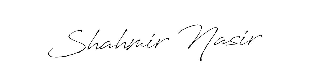 Shahmir Nasir stylish signature style. Best Handwritten Sign (Antro_Vectra) for my name. Handwritten Signature Collection Ideas for my name Shahmir Nasir. Shahmir Nasir signature style 6 images and pictures png