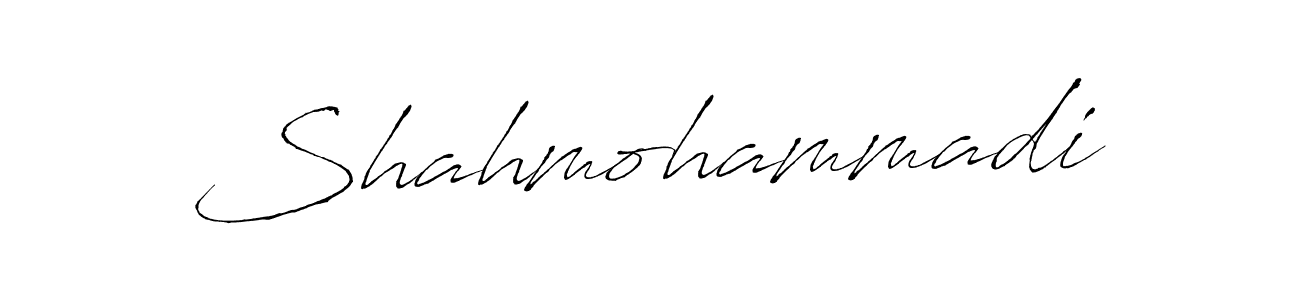 How to make Shahmohammadi name signature. Use Antro_Vectra style for creating short signs online. This is the latest handwritten sign. Shahmohammadi signature style 6 images and pictures png