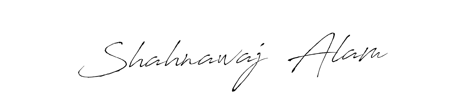 Make a beautiful signature design for name Shahnawaj  Alam. With this signature (Antro_Vectra) style, you can create a handwritten signature for free. Shahnawaj  Alam signature style 6 images and pictures png
