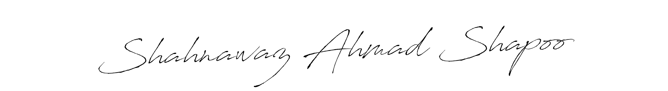 How to make Shahnawaz Ahmad Shapoo name signature. Use Antro_Vectra style for creating short signs online. This is the latest handwritten sign. Shahnawaz Ahmad Shapoo signature style 6 images and pictures png