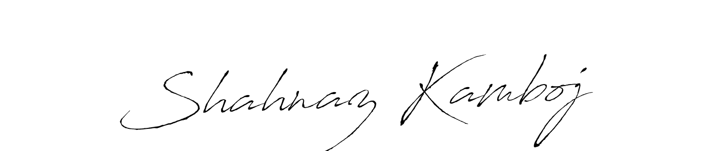 You should practise on your own different ways (Antro_Vectra) to write your name (Shahnaz Kamboj) in signature. don't let someone else do it for you. Shahnaz Kamboj signature style 6 images and pictures png