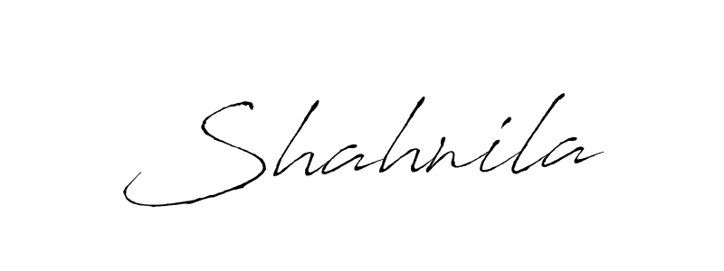 Shahnila stylish signature style. Best Handwritten Sign (Antro_Vectra) for my name. Handwritten Signature Collection Ideas for my name Shahnila. Shahnila signature style 6 images and pictures png