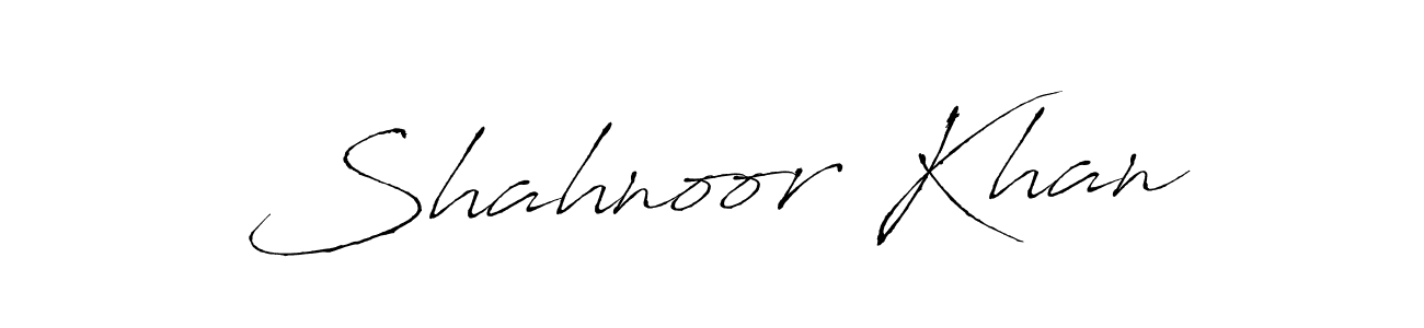 How to make Shahnoor Khan name signature. Use Antro_Vectra style for creating short signs online. This is the latest handwritten sign. Shahnoor Khan signature style 6 images and pictures png