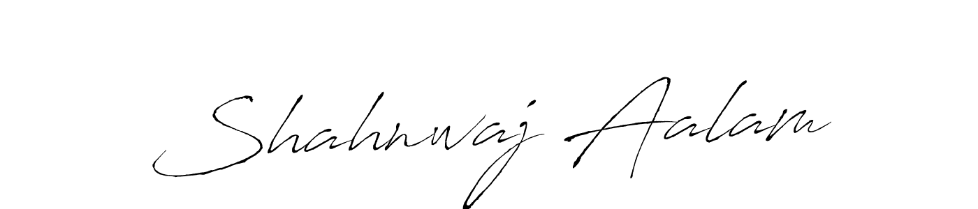 How to make Shahnwaj Aalam name signature. Use Antro_Vectra style for creating short signs online. This is the latest handwritten sign. Shahnwaj Aalam signature style 6 images and pictures png