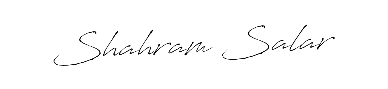 Also we have Shahram Salar name is the best signature style. Create professional handwritten signature collection using Antro_Vectra autograph style. Shahram Salar signature style 6 images and pictures png
