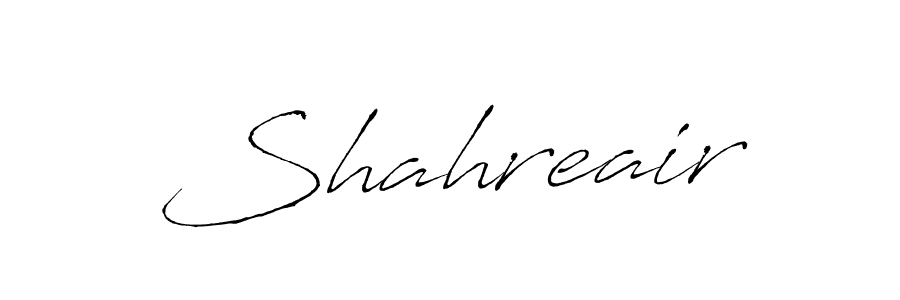 Use a signature maker to create a handwritten signature online. With this signature software, you can design (Antro_Vectra) your own signature for name Shahreair. Shahreair signature style 6 images and pictures png