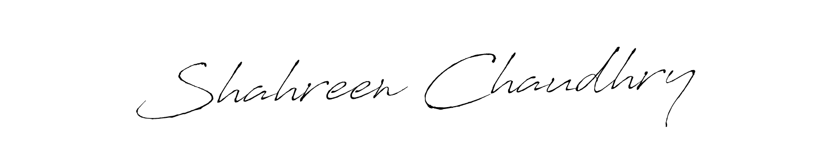 Create a beautiful signature design for name Shahreen Chaudhry. With this signature (Antro_Vectra) fonts, you can make a handwritten signature for free. Shahreen Chaudhry signature style 6 images and pictures png