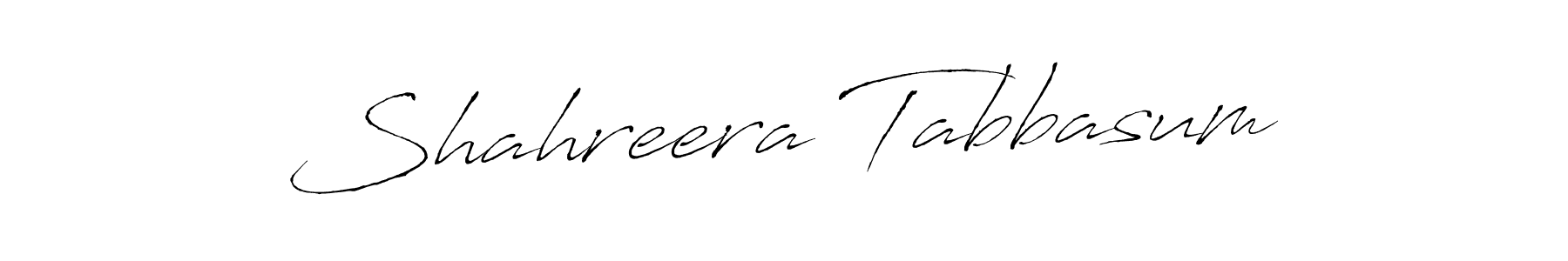 Make a beautiful signature design for name Shahreera Tabbasum. With this signature (Antro_Vectra) style, you can create a handwritten signature for free. Shahreera Tabbasum signature style 6 images and pictures png