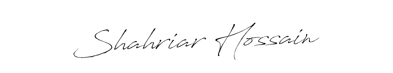 How to make Shahriar Hossain signature? Antro_Vectra is a professional autograph style. Create handwritten signature for Shahriar Hossain name. Shahriar Hossain signature style 6 images and pictures png