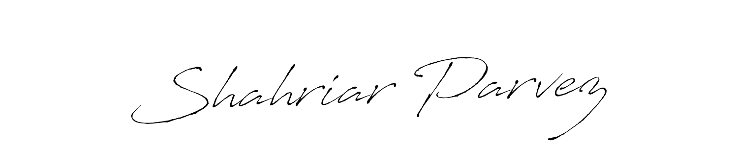 You should practise on your own different ways (Antro_Vectra) to write your name (Shahriar Parvez) in signature. don't let someone else do it for you. Shahriar Parvez signature style 6 images and pictures png