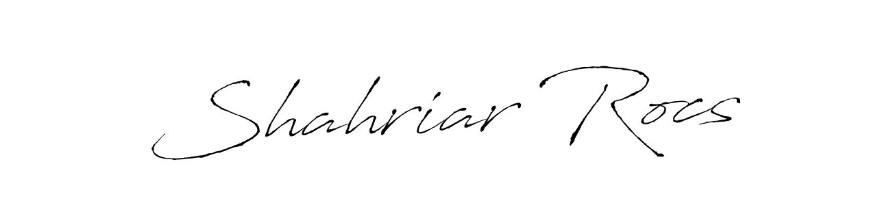 It looks lik you need a new signature style for name Shahriar Rocs. Design unique handwritten (Antro_Vectra) signature with our free signature maker in just a few clicks. Shahriar Rocs signature style 6 images and pictures png