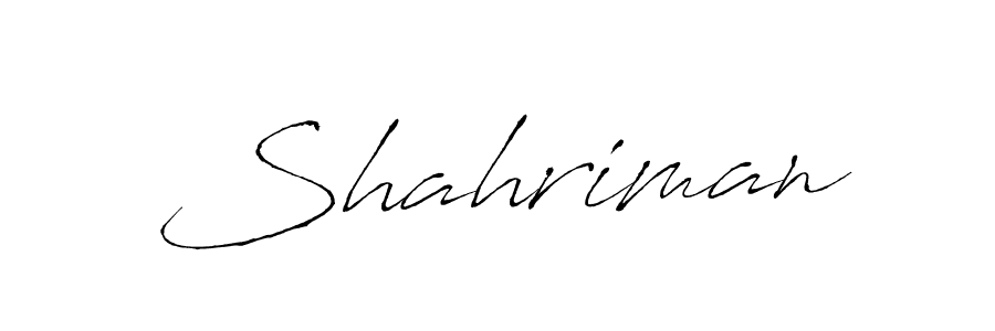 Shahriman stylish signature style. Best Handwritten Sign (Antro_Vectra) for my name. Handwritten Signature Collection Ideas for my name Shahriman. Shahriman signature style 6 images and pictures png