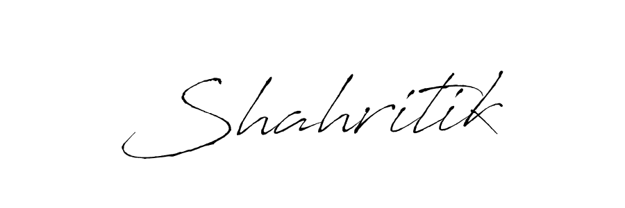 Make a beautiful signature design for name Shahritik. With this signature (Antro_Vectra) style, you can create a handwritten signature for free. Shahritik signature style 6 images and pictures png