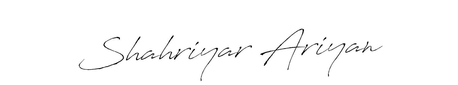The best way (Antro_Vectra) to make a short signature is to pick only two or three words in your name. The name Shahriyar Ariyan include a total of six letters. For converting this name. Shahriyar Ariyan signature style 6 images and pictures png