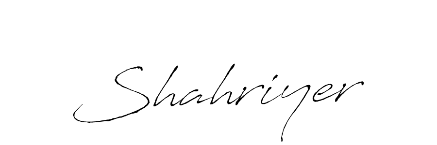 Shahriyer stylish signature style. Best Handwritten Sign (Antro_Vectra) for my name. Handwritten Signature Collection Ideas for my name Shahriyer. Shahriyer signature style 6 images and pictures png