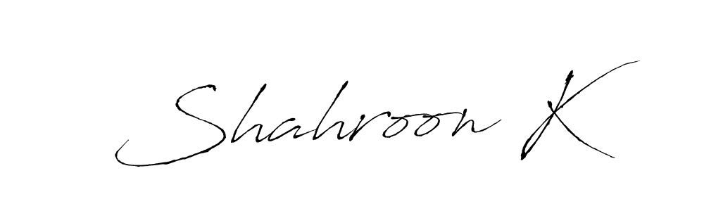 Make a short Shahroon K signature style. Manage your documents anywhere anytime using Antro_Vectra. Create and add eSignatures, submit forms, share and send files easily. Shahroon K signature style 6 images and pictures png