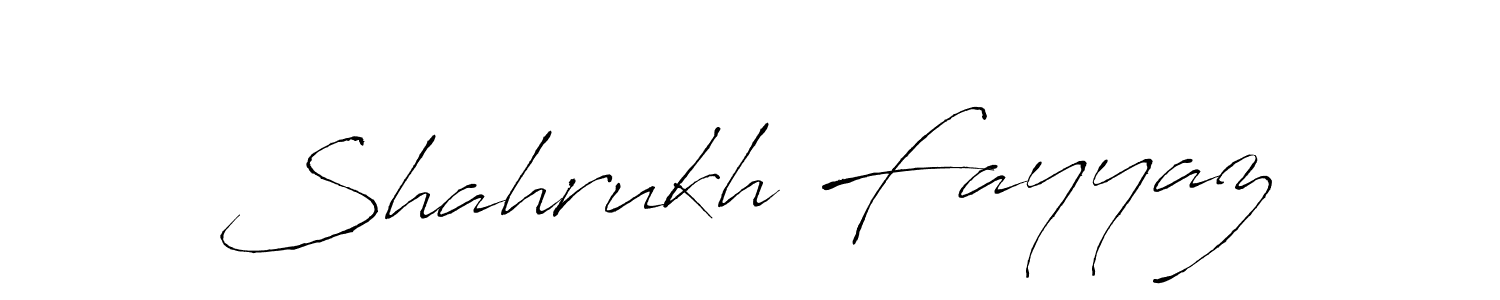 Shahrukh Fayyaz stylish signature style. Best Handwritten Sign (Antro_Vectra) for my name. Handwritten Signature Collection Ideas for my name Shahrukh Fayyaz. Shahrukh Fayyaz signature style 6 images and pictures png