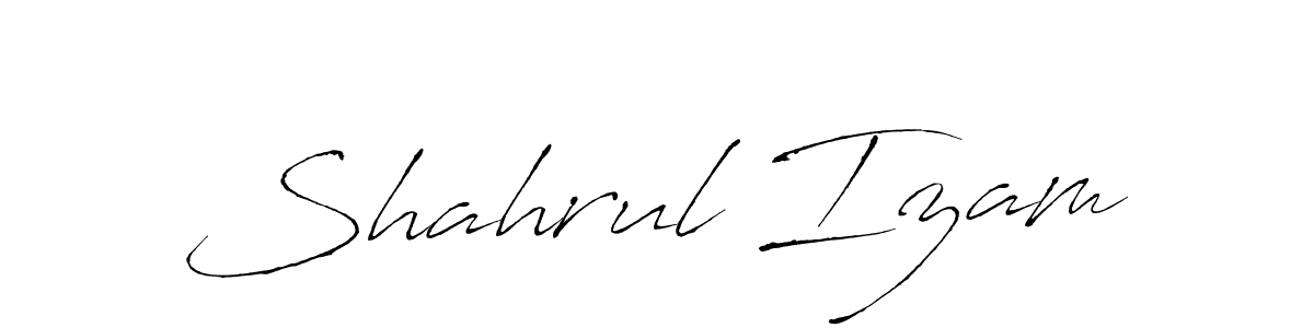 Also we have Shahrul Izam name is the best signature style. Create professional handwritten signature collection using Antro_Vectra autograph style. Shahrul Izam signature style 6 images and pictures png