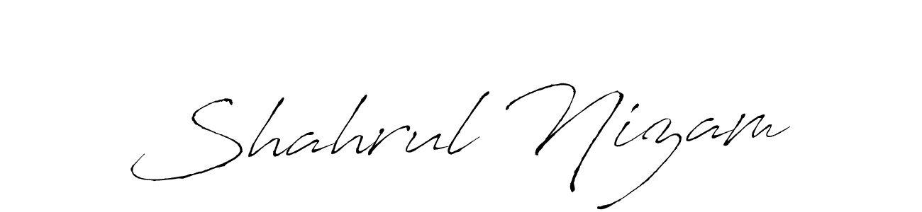 How to make Shahrul Nizam signature? Antro_Vectra is a professional autograph style. Create handwritten signature for Shahrul Nizam name. Shahrul Nizam signature style 6 images and pictures png