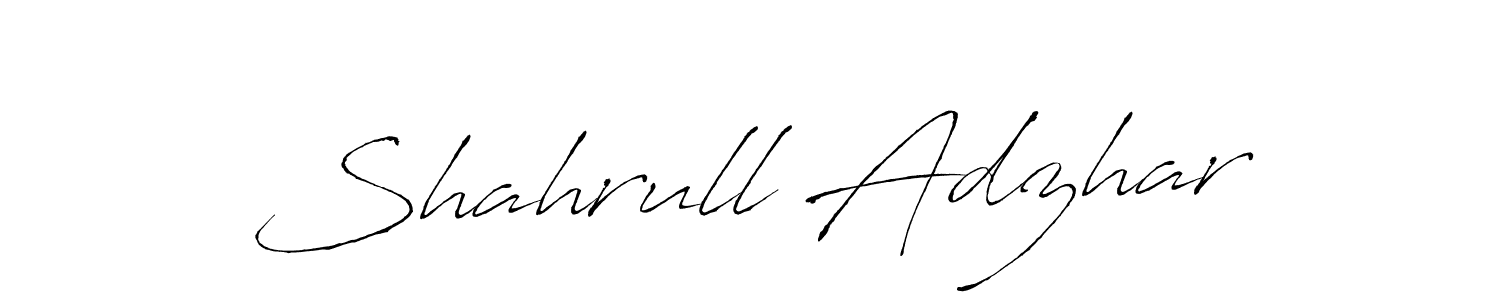 Make a short Shahrull Adzhar signature style. Manage your documents anywhere anytime using Antro_Vectra. Create and add eSignatures, submit forms, share and send files easily. Shahrull Adzhar signature style 6 images and pictures png