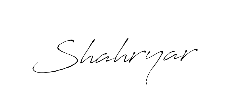 Make a beautiful signature design for name Shahryar. With this signature (Antro_Vectra) style, you can create a handwritten signature for free. Shahryar signature style 6 images and pictures png