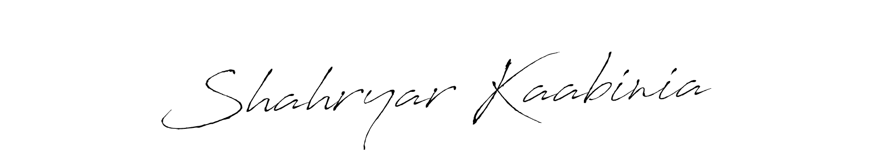 It looks lik you need a new signature style for name Shahryar Kaabinia. Design unique handwritten (Antro_Vectra) signature with our free signature maker in just a few clicks. Shahryar Kaabinia signature style 6 images and pictures png
