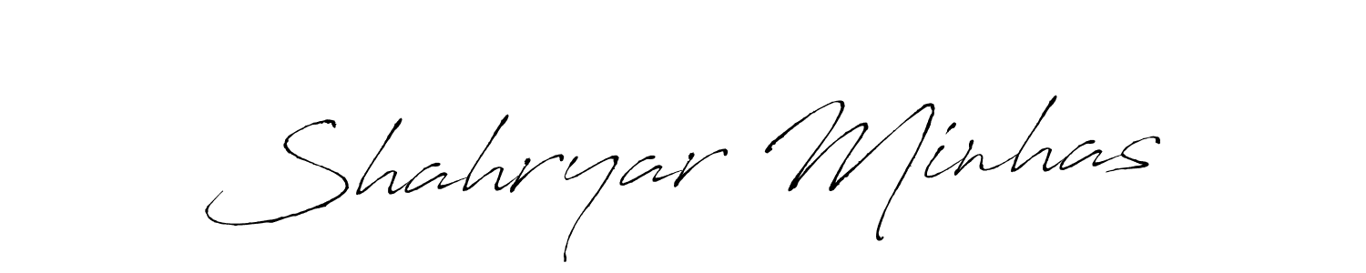 It looks lik you need a new signature style for name Shahryar Minhas. Design unique handwritten (Antro_Vectra) signature with our free signature maker in just a few clicks. Shahryar Minhas signature style 6 images and pictures png