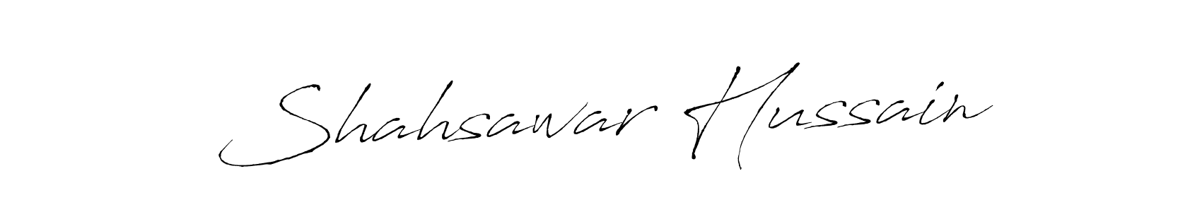 Create a beautiful signature design for name Shahsawar Hussain. With this signature (Antro_Vectra) fonts, you can make a handwritten signature for free. Shahsawar Hussain signature style 6 images and pictures png