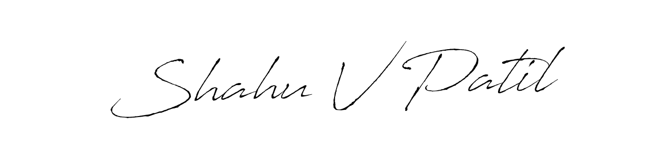 Make a beautiful signature design for name Shahu V Patil. Use this online signature maker to create a handwritten signature for free. Shahu V Patil signature style 6 images and pictures png