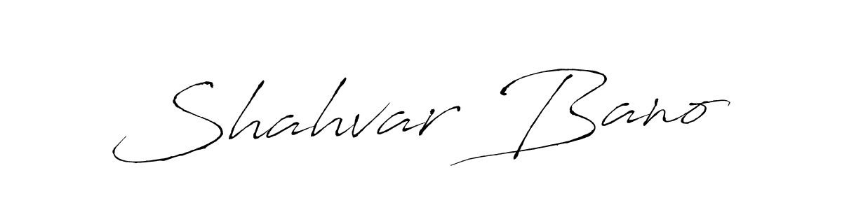 Antro_Vectra is a professional signature style that is perfect for those who want to add a touch of class to their signature. It is also a great choice for those who want to make their signature more unique. Get Shahvar Bano name to fancy signature for free. Shahvar Bano signature style 6 images and pictures png