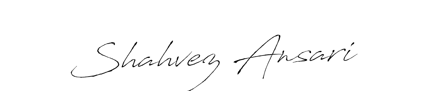Create a beautiful signature design for name Shahvez Ansari. With this signature (Antro_Vectra) fonts, you can make a handwritten signature for free. Shahvez Ansari signature style 6 images and pictures png